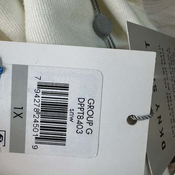 DKNY Sport crew neck sweatshirt with rhinestones cream/off white - Picture 11 of 11